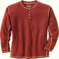 Legendary Whitetails Men's Standard Maverick Slub Henley Shirt, Barnwood, Large
