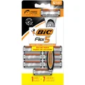 BIC Flex 5 Refillable Razors for Men, Long-Lasting 5 Blade Razors for a Smooth and Comfortable Shave, 1 Handle and 7 Cartridges, 8 Piece Shaving Kit