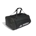 adidas Performance Essentials 3-Stripes Duffel Bag, Black/White/, NS (30.5 x 56.6 x 26.5 cm)