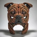 Edge Sculpture Bust Staffordshire Bull Terrier Figure