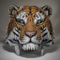 Edge Sculpture Bust Tiger Figure