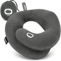 BCOZZY Chin Supporting Travel Pillow- Keeps The Head from Falling Forward - Comfortably Supports The Head, Neck and Chin in Any Sitting Position. Adult Size, Gray