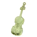 AIM Keychain Violin Polished Brass