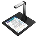 IRIScan Desk 5-A4 Portable Scanner,8MP Document Scanner, USB, Camera with Auto-Flatten, AI Technology, Fingerprint Removal, Multi-Language OCR, Windows & macOS Grey