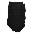 Hanes Women's Brief Panty, Black, 9