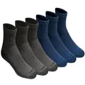 Dickies Men's Dri-tech Moisture Control Quarter Socks (6, 12, 18 Pairs), Mixed Denim (6 Pairs), 6-12