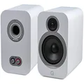 Q ACOUSTICS 3030i Bookshelf Speakers Pair Arctic White - Featuring 2-way Reflex Enclosure Type, 165mm (6.5") Bass Driver, and 22mm (0.9") Tweeter - Stereo Speakers Hifi/Passive Speakers