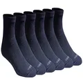 Dickies Men's Dri-tech Moisture Control Quarter Socks (6, 12, 18 Pairs), Essential Worker Navy (6 Pairs), 12-15