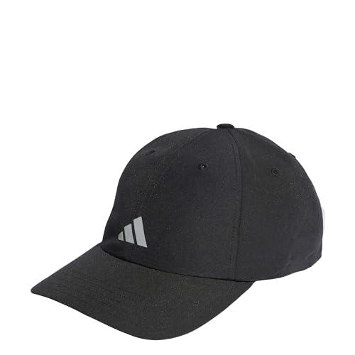 adidas Performance Running Essentials Aeroready Six-Panel Baseball Cap, Black, One Size (Mens)