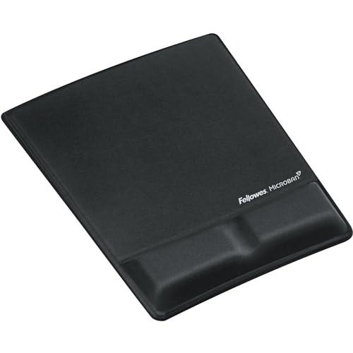 Fellowes Fabrik Mouse Pad/Wrist Support Black