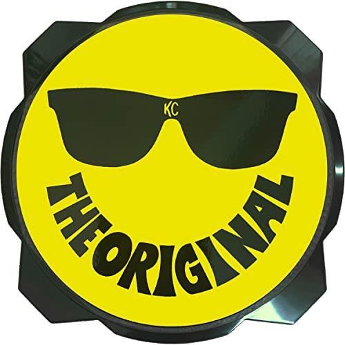 KC HiLiTES 6"" Pro6 Gravity Light Cover - 50th Anniversary Smiley Face- Yellow/Black KC Logo (5114)