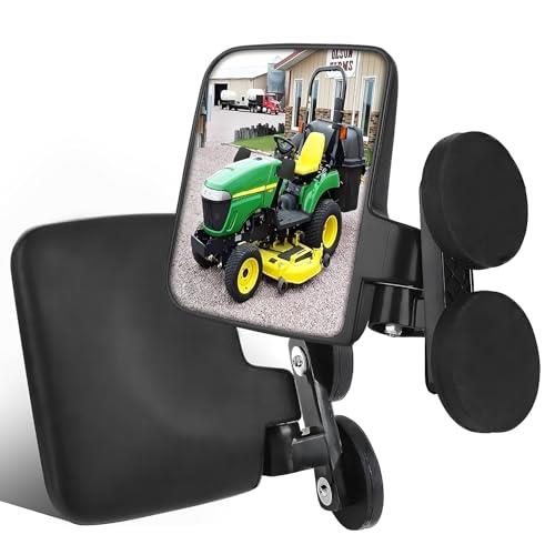 Magnetic Tractor Mirrors, Rearview Mirrors Compatible With Mahindra, Kubota, John Deere, And Lawn Mover Side Mirrors With Strong Magnets, Tractor Accessories Come Pre-Assembled.