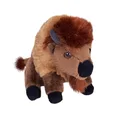Wild Republic Pocketkins Eco Bison, Stuffed Animal, 5 Inches, Plush Toy, Made from Recycled Materials, Eco Friendly