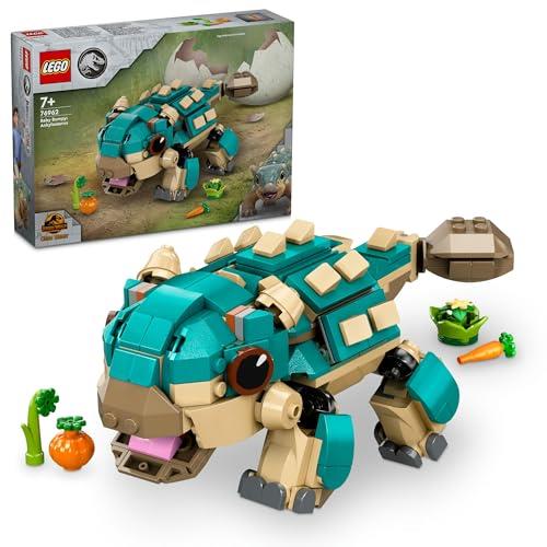 LEGO® Jurassic World Baby Bumpy: Ankylosaurus 76962 Dinosaur Toy for Camp Cretaceous Fans and Kids Aged 7 Plus, Fun Build-a-Dinosaur Adventure Set Toy for Boys and Girls