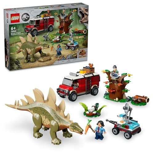 LEGO® Jurassic World Dinosaur Missions: Stegosaurus Discovery 76965 Toy Set for Boys and Girls Aged 6 Plus, Affordable Christmas Toy for Kids and Fans of Ben and Sammy