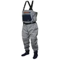 FROGG TOGGS Sierran Reinforced Nylon Breathable Stockingfoot Wader, Slate/Gray, Size SM
