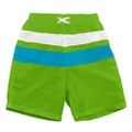 i play. Classic Colorblock Trunks with Built-in Reusable Absorbent Swim Diaper for 3 to 6 Months Babies, Lime/Aqua, 6 Months