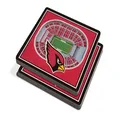 YouTheFan NFL Arizona Cardinals 3D StadiumView Coasters - State Farm Stadium