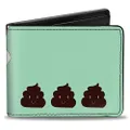 Buckle-Down Bi-Fold Wallet, Zebra Poops Colour