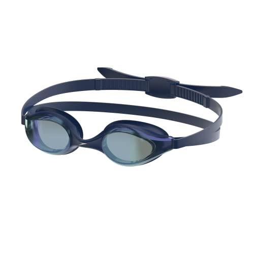 Speedo Unisex-child Swim Goggles Junior Hyper Flyer Ages 6-14, Team Navy Mirrored