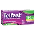Telfast Hayfever Allergy Relief 180mg Antihistamine - Non-drowsy - For sneezing, runny nose, itchy eyes and throat- 10 Tablets