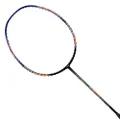 Li-Ning Windstorm 76 Carbon Fibre Unstrung Badminton Racket with Full Racket Cover (Black/Navy/Orange) | for Intermediate Players | 76 Grams | Maximum String Tension - 30lbs