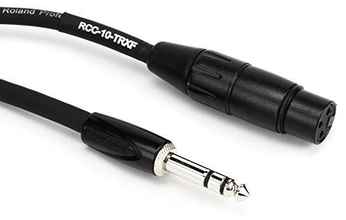 ROLAND Interconnect Cable - 10ft - 6.5mm Balanced TRS Jack to XLR Female (RCC-10-TRXF)