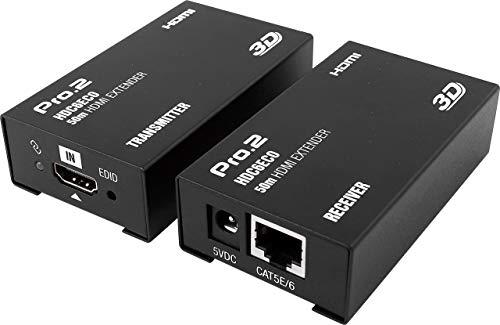 PRO2 HDMI Extender Over Single Cat6 up to 50M AV Adapter/Transmitter/Receiver