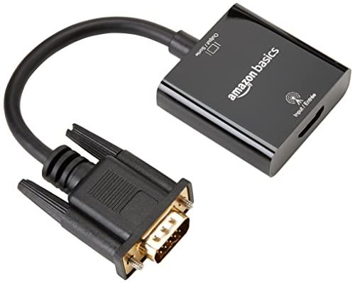 Amazon Basics HDMI Female to VGA Adapter with 3.5mm Audio Port