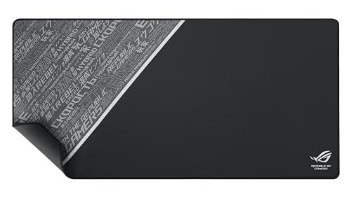 ASUS ROG SHEATH BLACK Extra Large Gaming Mousepad For Smooth Gliding, 990x440mm, Gaming Optimised Cloth Surface, Non-Slip Rubber Base, Anti-Fray