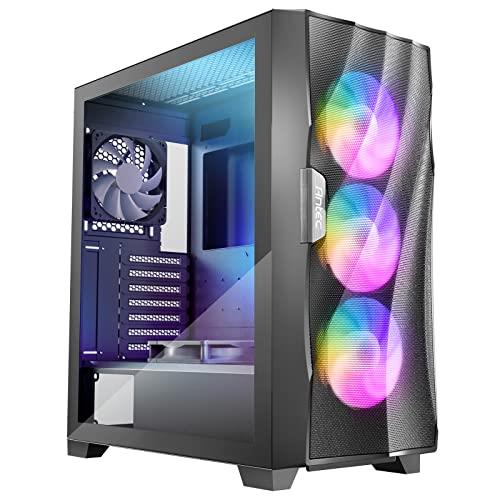 Antec DF700 Flux Wave Mesh Front ATX ARGB Mid Tower Gaming Case with Tempered Glass Side Panel, one Size