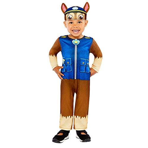 Amscan Boy's Paw Patrol Chase Costume, Size 2-3 Years