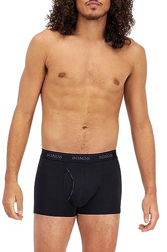 Bonds Men's Underwear Guyfront Luxe Trunk - 1 Pack, Nu Black (1 Pack), Medium