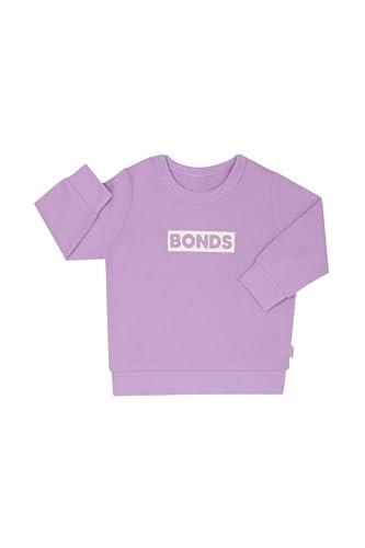 Bonds Baby Tech Sweats Pullover, Cotton Purple Pansy, 000 (0-3 Months)