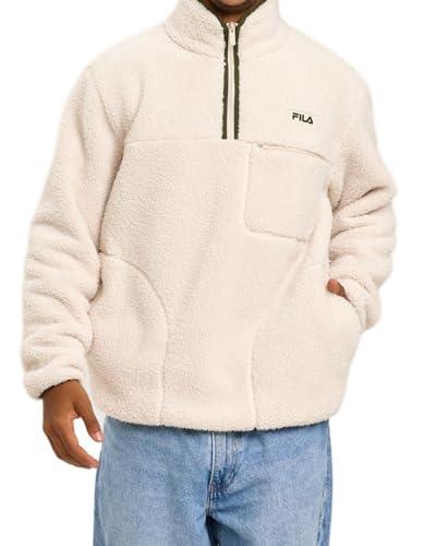 Fila Mens Classic Sweatshirt, Cream Moth, Small US