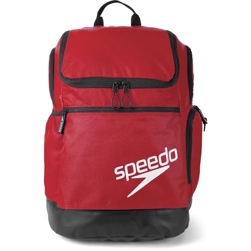 Speedo Unisex Adult's Teamster 2.0 Rucksack, Red, 35L