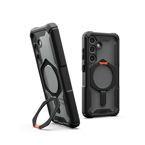 UAG Plasma XTE Case for Samsung Galaxy S24 - Black/Orange (214448114097), 20 ft. Drop Protection (6M), Multiple Viewing Angles, Integrated Kickstand