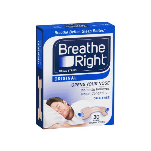 Breathe Right Tan Large Nasal Congestion Strips 30 Pack