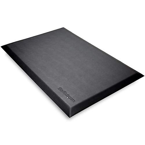 StarTech.com Anti-Fatigue Mat for Standing Desk - Ergonomic Mat for Standing Desk - Large 24" x 36" Surface - Non-Slip - Cushioned Comfort Floor Pad for Sit Stand/Stand Up Office/Work Desk (STSMATL)