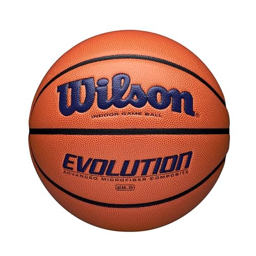 Wilson Evolution Indoor Game Basketball, Navy, Size 6-28.5"