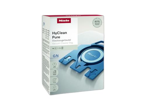 Miele GN HyClean Pure Vacuum Cleaner Dustbags, Vacuum Bags for Complete C2/C3 and Classic C1 Vacuums, Pack of 4