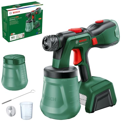 Bosch 18V Cordless Paint Sprayer Without Battery, Varnish, Lacquer, Wall Paint (AdvancedSpray 18V-500). Made in Europe