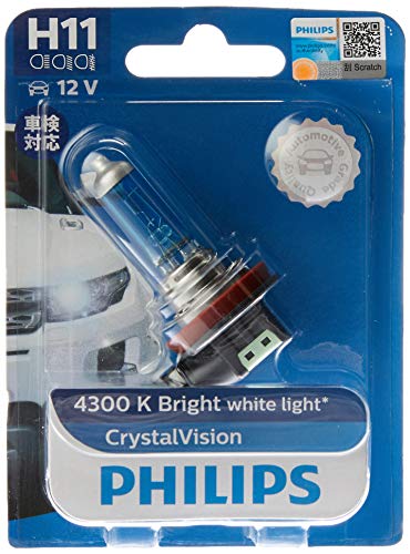 Philips Crystal Vision H11 4300K 12V globe - single blister pack