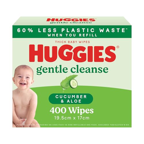 Huggies Thick Baby Wipes Cucumber and Aloe 400 Count