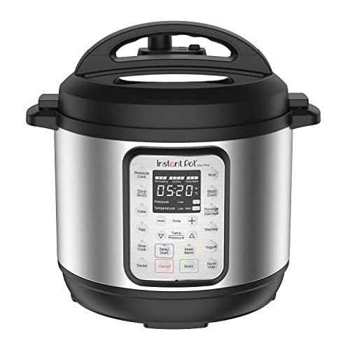 Instant Pot 9-in-1 Duo Plus 8L Electric Pressure Cooker. 13 Smart Programs: Pressure Cooker, Rice Cooker, Slow Cooker, Steriliser, Sauté Pan