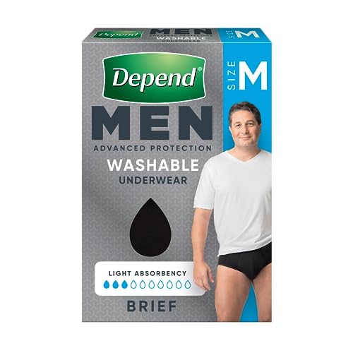 Depend Men Washable Incontinence Underwear Medium
