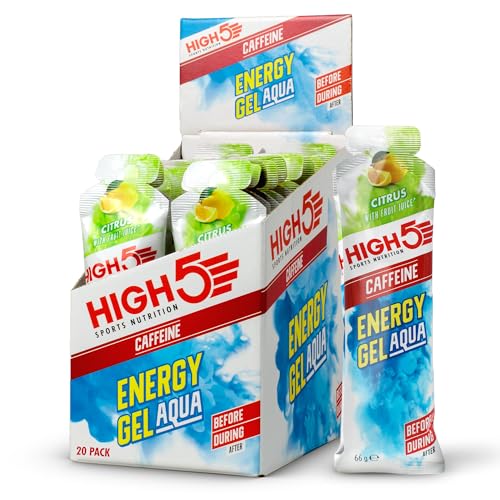 HIGH5 Energy Gel Aqua Caffeine 20x66g Citrus