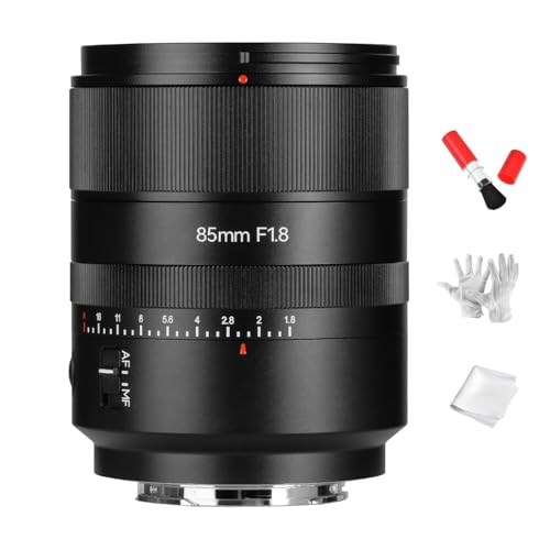 7artisans 85mm F1.8 Full-Frame AF Autofocus Portrait Lens, Fast Focusing, Large Aperture, with Customizable Button, Compatible for Sony E Mount Camera Lens Sony a7 a7C a7RIII a7RIV a7RV a9 a6100,ect