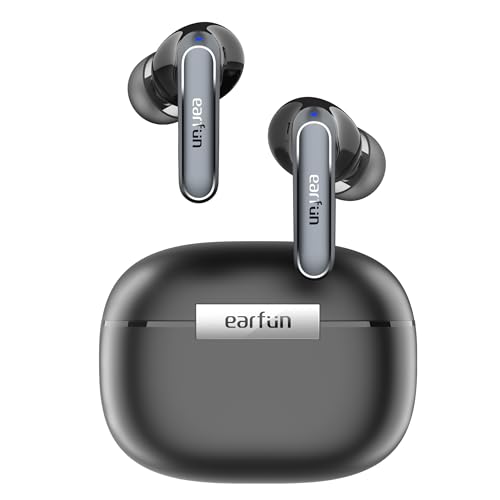 EarFun Air 2 Wireless Earbuds, LDAC Codec Bluetooth Earbuds, Hi-Res Audio Ear Buds Wireless Bluetooth Earbuds, 4 Mics Bluetooth Earphones, Wireless Charging Wireless Earphones, TWS Earphones,Custom EQ