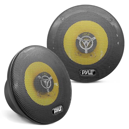 Pyle 17cm Car Speakers, 6.5" 3-Way, 140W RMS/280W Peak, 4 Ohm, triaxial design for loud sound. Perfect for car stereo upgrades, easy installation, round shape, full-range audio for improved sound